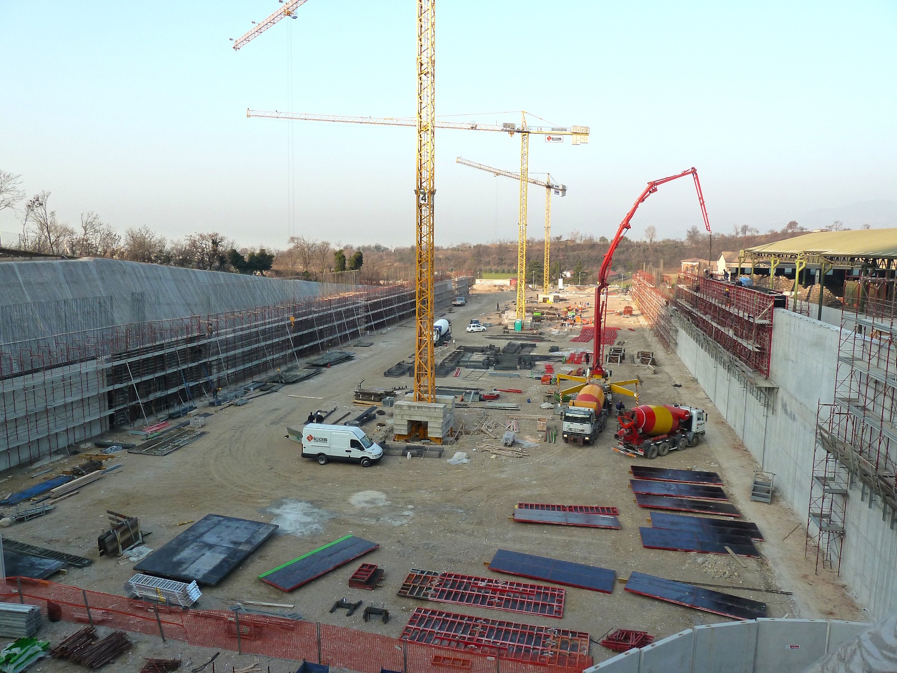 RMB — vista del cantiere